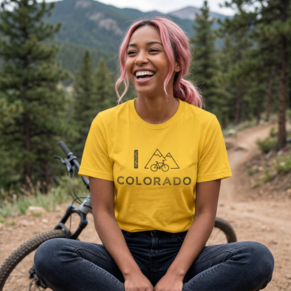 I (Mountain) Bike Colorado // Unisex Softstyle T-Shirt