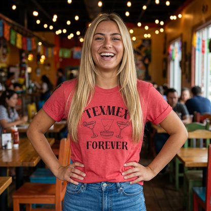 Tex-Mex Forever - Ritas & Queso // Unisex Heavy Cotton Tee - Fun Casual T-Shirt for Food Lovers