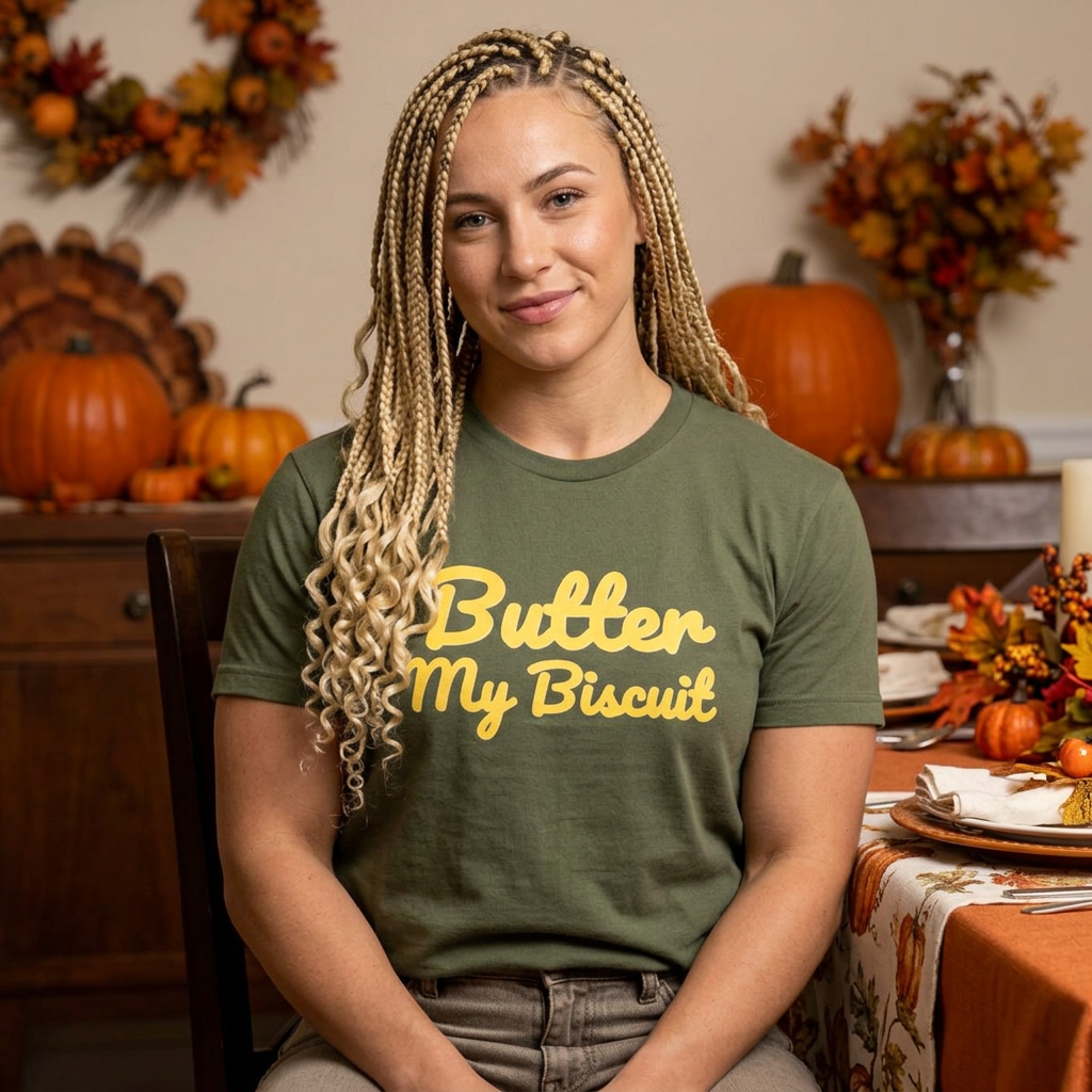 Butter My Biscuit Unisex Heavy Cotton Tee - Fun & Playful Graphic T-Shirt
