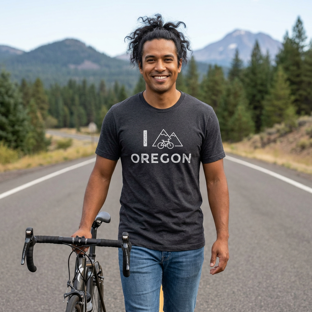 I (Mountain) Bike Oregon // Unisex Softstyle T-Shirt