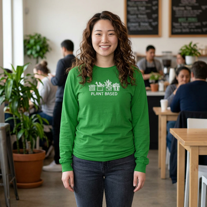 Plant-Based // Long Sleeve Tee - Eco-Friendly Apparel for Garden Lovers