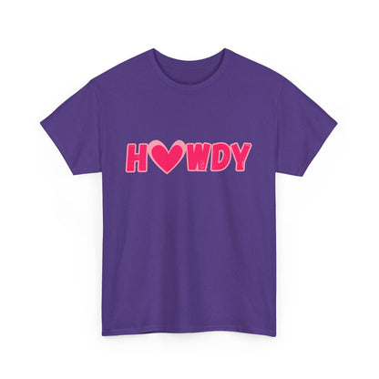 H<3WDY // Fun Howdy Graphic Unisex Heavy Cotton Tee