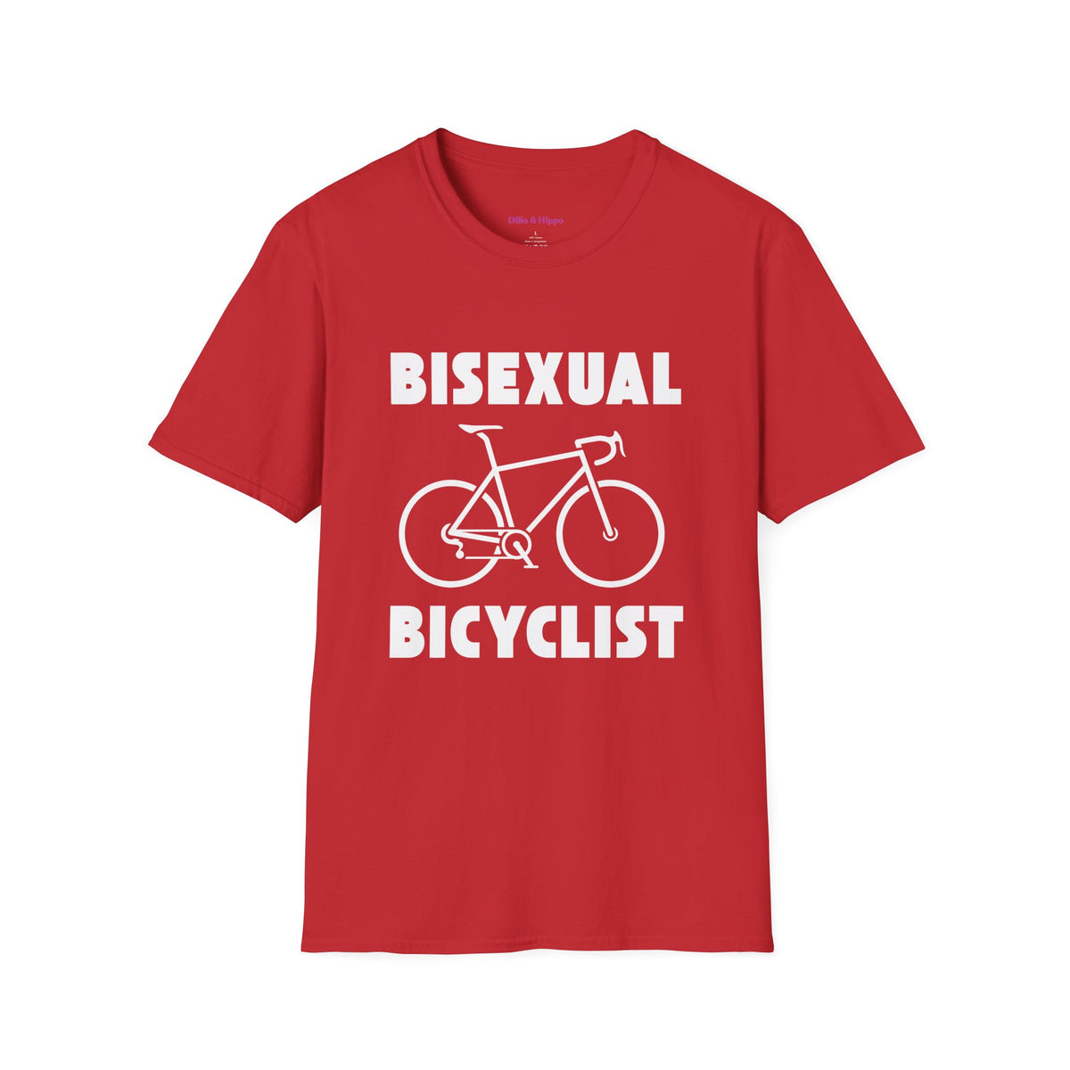 Bisexual (Road) Bicyclist  // Unisex Softstyle T-Shirt