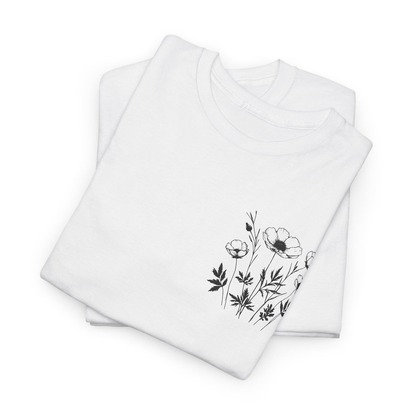 We're Rooting For You - Flowers // Unisex Heavy Cotton Tee - Perfect for Everyday Comfort