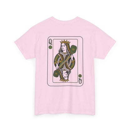 Pickleball - Queen of the Court - Vintage Playing Card Graphic T-Shirt