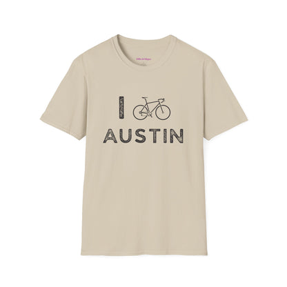 I (Road) Bike Austin // Unisex Softstyle T-Shirt