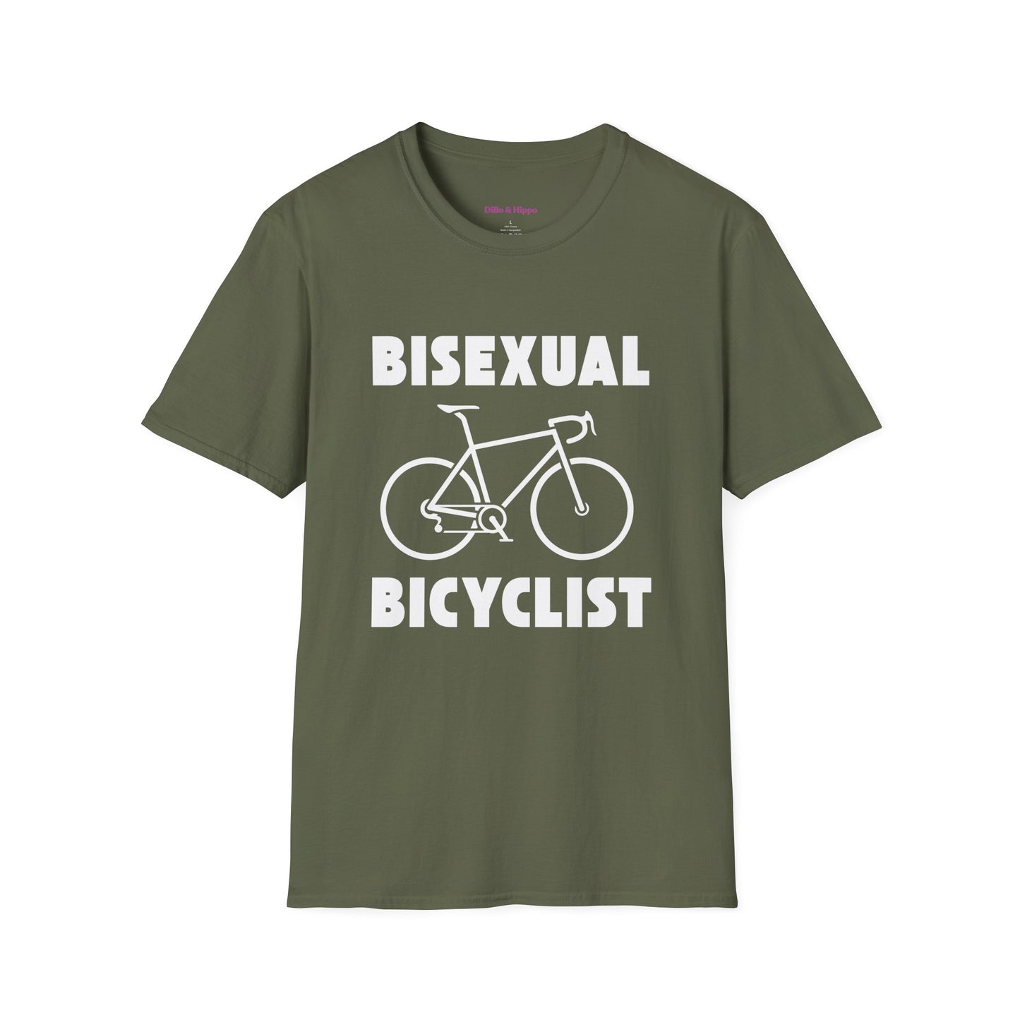 Bisexual (Road) Bicyclist  // Unisex Softstyle T-Shirt