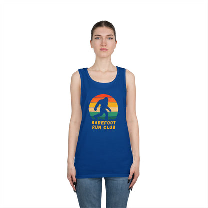 Barefoot Run Club Silhouette //  Unisex Heavy Cotton Tank Top