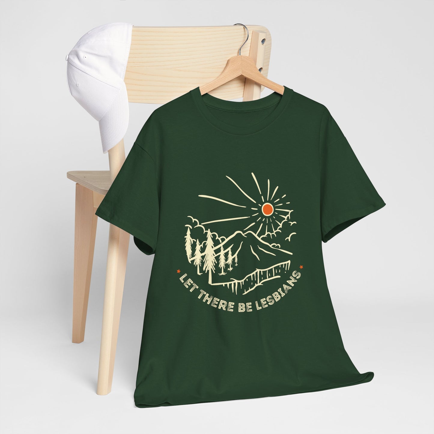 Let There Be Lesbians // Unisex Heavy Cotton Tee - Pride Fashion Statement T-Shirt