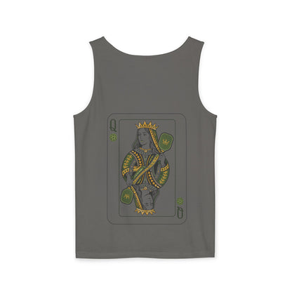 Pickleball - Queen of the Court - Vintage Playing Card - Tank Top — Graphic Tank