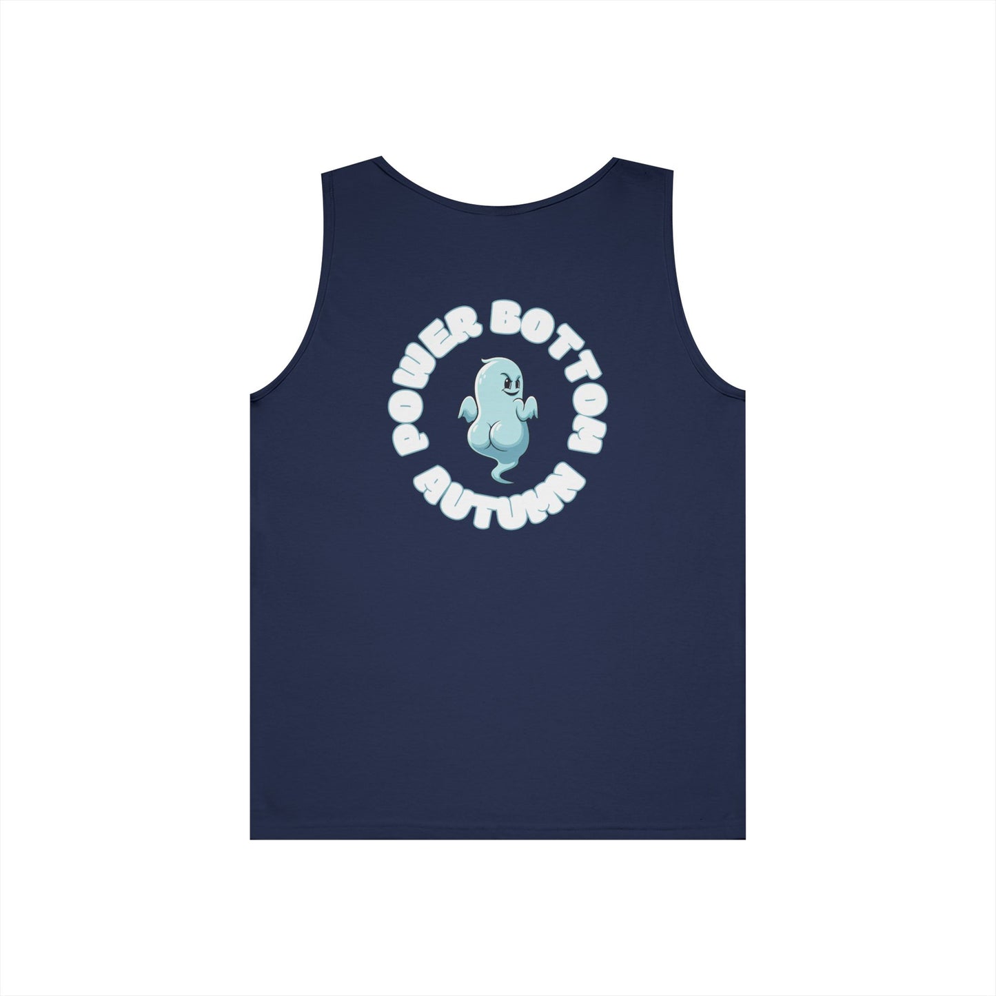 Power Bottom Autumn- Blue Ghost // Playful Tank Top for Unisex