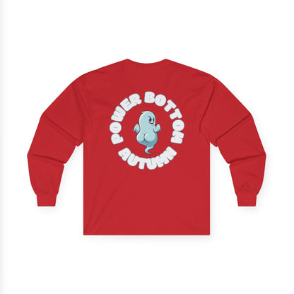 Unisex Ultra Cotton Long Sleeve Tee - 'Power Bottom Autumn' Graphic