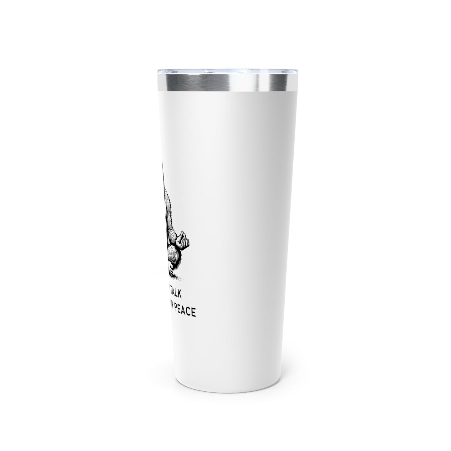 Bigfoot Let Them Talk // Copper Vacuum Insulated Tumbler, 22oz - Blue Text