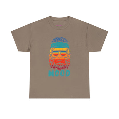 Bigfoot Mood // Retro Mood Unisex Heavy Cotton Tee - Colorful Graphic T-Shirt