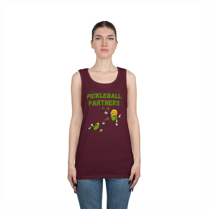Pickleball Partners 2 // Unisex Heavy Cotton Tank Top
