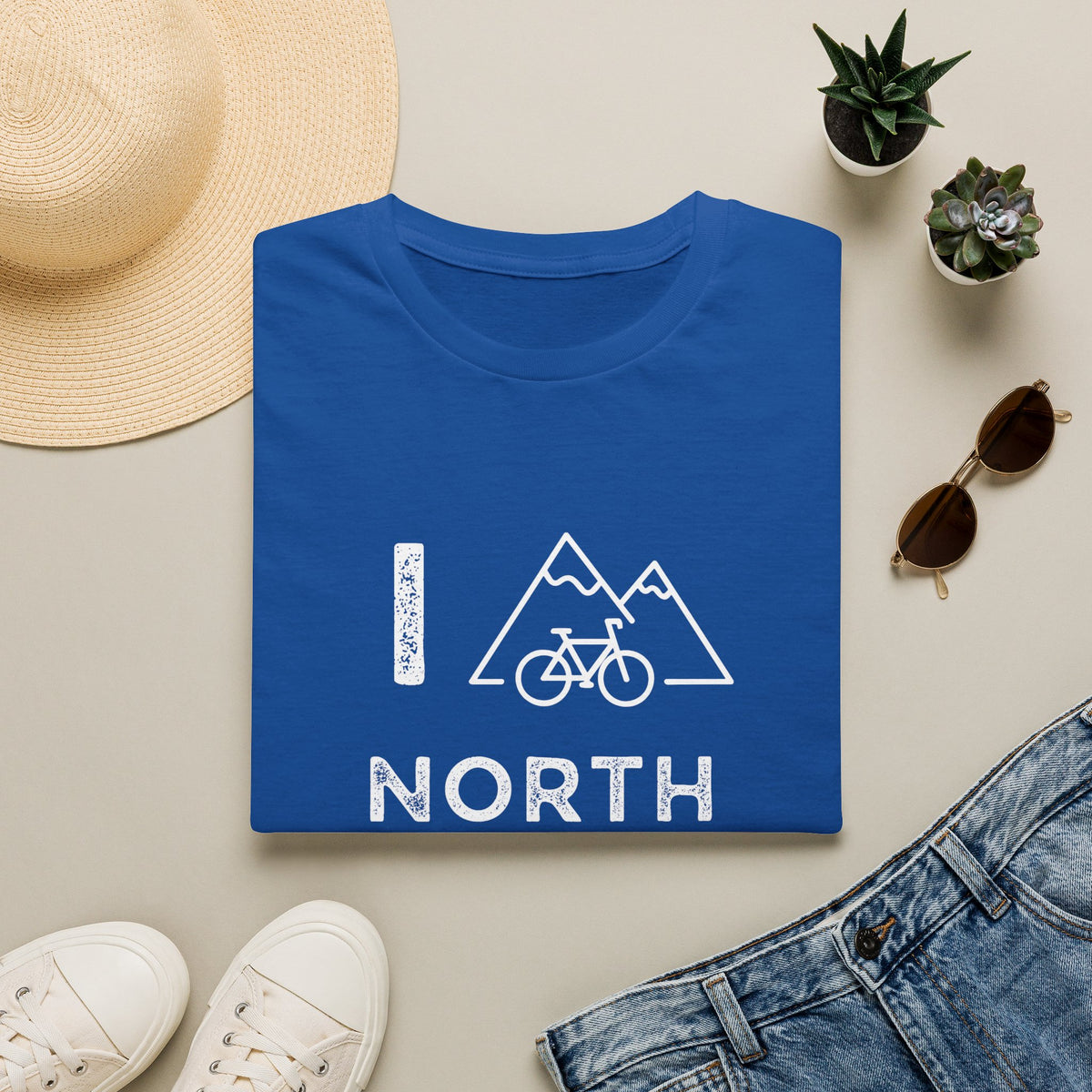 I (Mountain) Bike North Carolina // Unisex Softstyle T-Shirt
