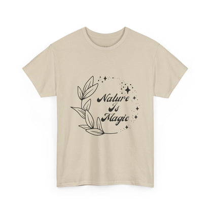Nature is Magic // Unisex Heavy Cotton Tee - Nature-Themed Casual Wear