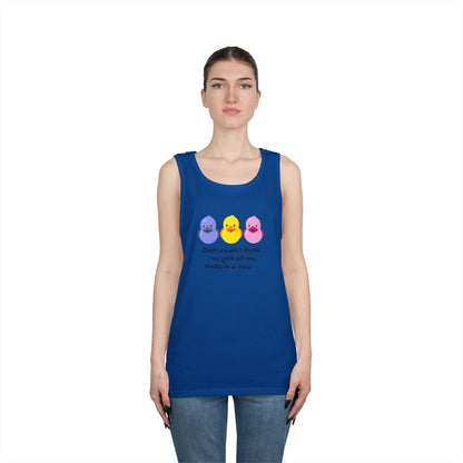 Ducks in a Row // Unisex Heavy Cotton Tank Top