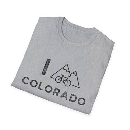 I (Mountain) Bike Colorado // Unisex Softstyle T-Shirt