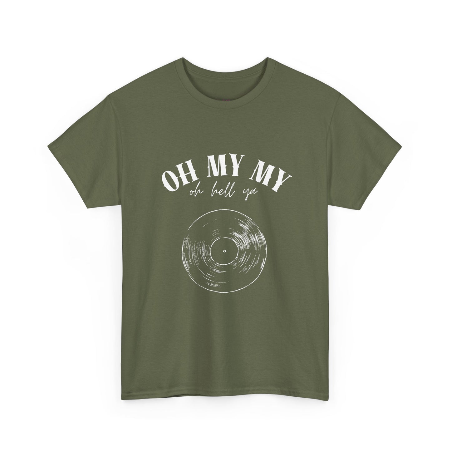 Oh My My Vintage Vinyl Graphic // Unisex Heavy Cotton Tee - Perfect for Music Lovers