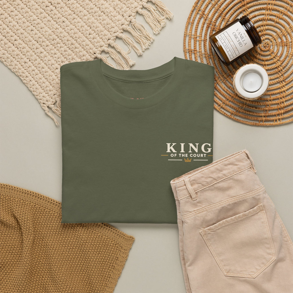 Pickleball - King of the Court Card Tee — Sleeve Design Vintage Playing Card Graphic T-Shirt
