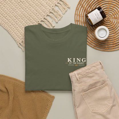 Pickleball - King of the Court Card Tee — Sleeve Design Vintage Playing Card Graphic T-Shirt