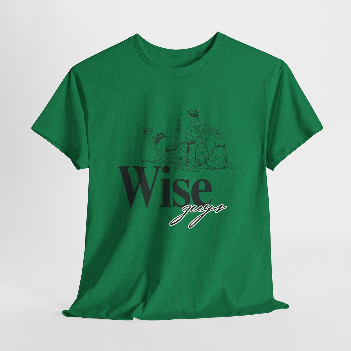 Wise Guys Unisex Heavy Cotton Tee - Stylish Graphic Tee for Casual Wear