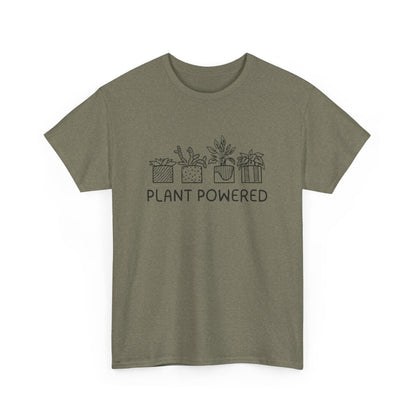 Plant Powered // Unisex Heavy Cotton Tee - Perfect for Everyday Comfort