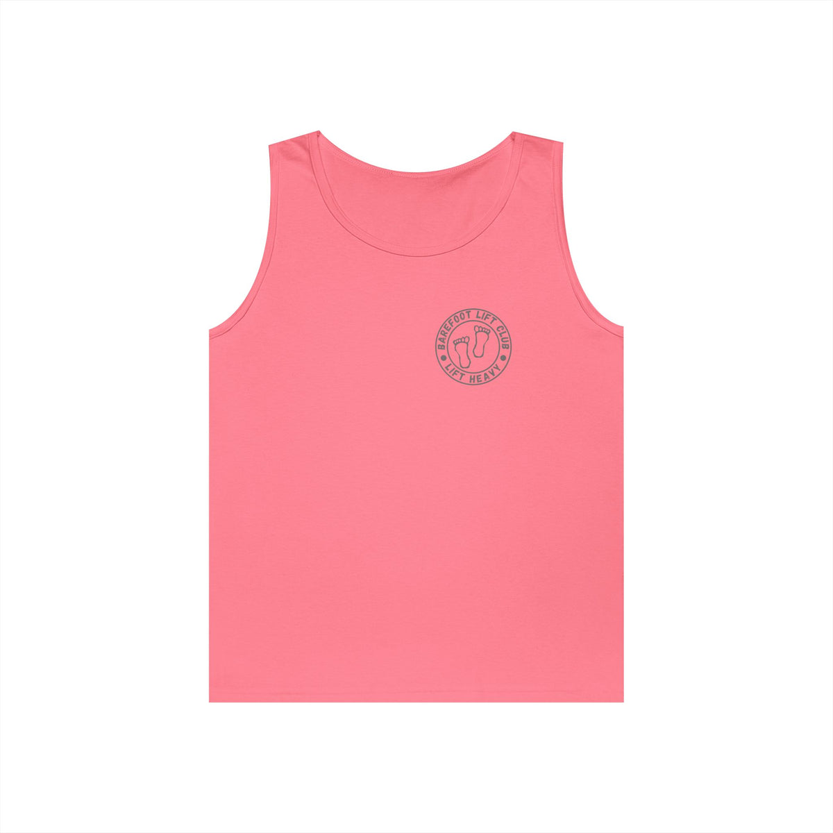 Barefoot Lift Club // Bigfoot Founding Member // Double Sided Unisex Heavy Cotton Tank Top