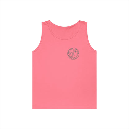 Barefoot Lift Club // Bigfoot Founding Member // Double Sided Unisex Heavy Cotton Tank Top