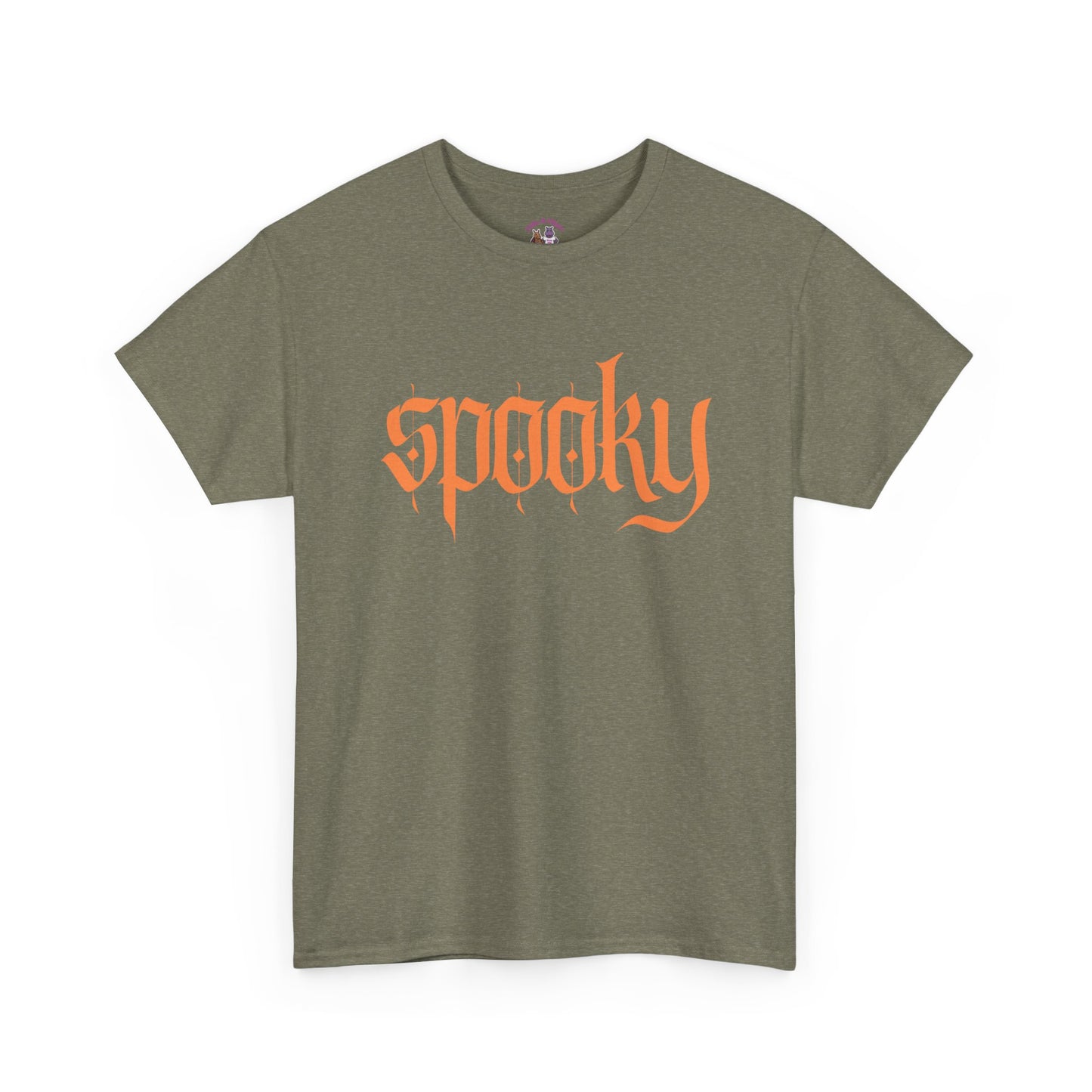 Spooky Unisex Heavy Cotton Tee, Halloween Shirt, Cute Fall T-Shirt, Casual Wear, Gift for Friends, Seasonal Apparel