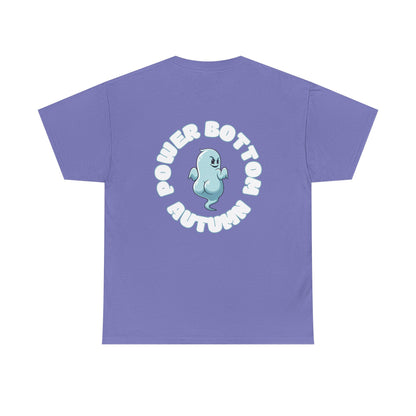 'Power Bottom Autumn' Blue Ghost // Playful Unisex Heavy Cotton Tee