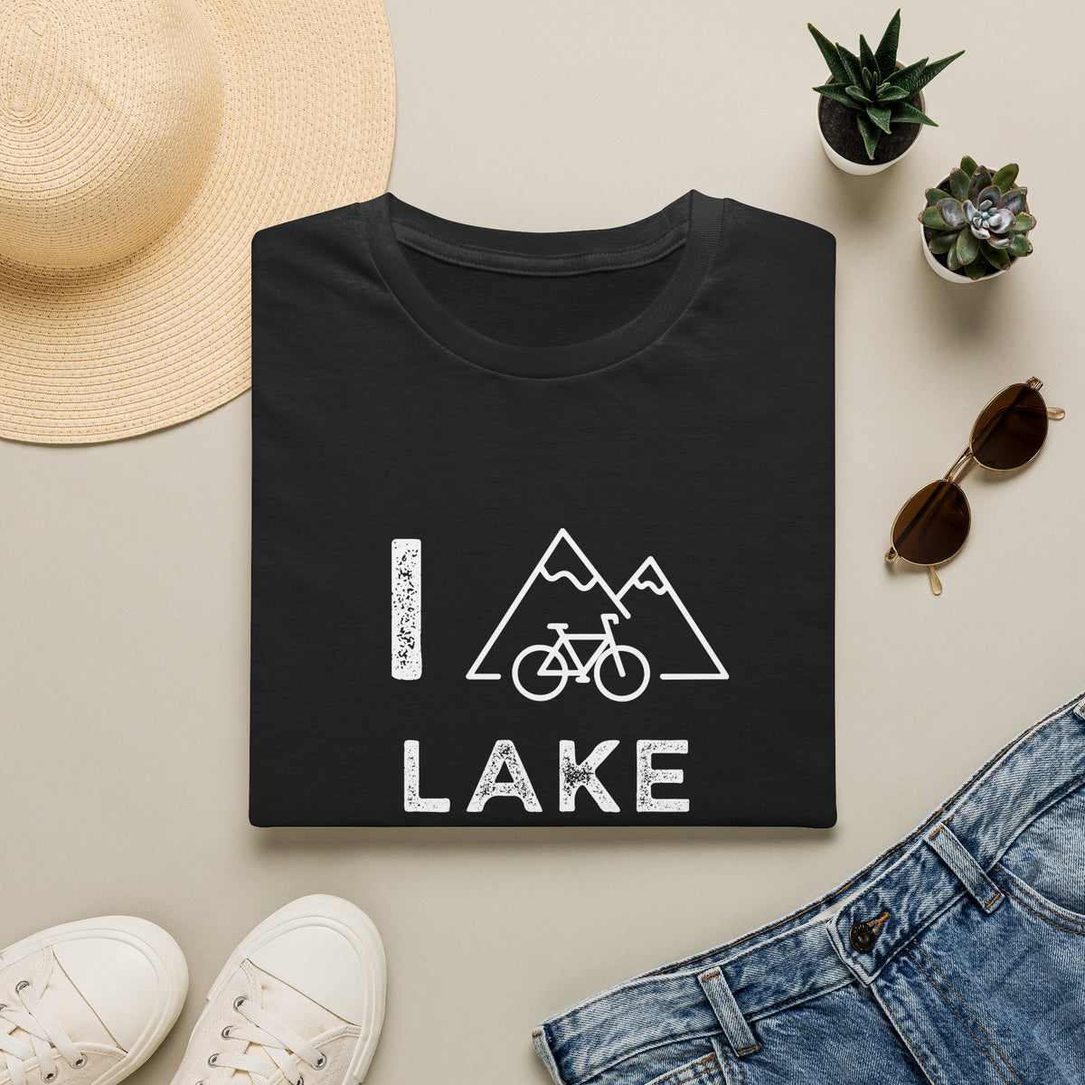 I (Mountain) Bike Lake Tahoe // Unisex Softstyle T-Shirt
