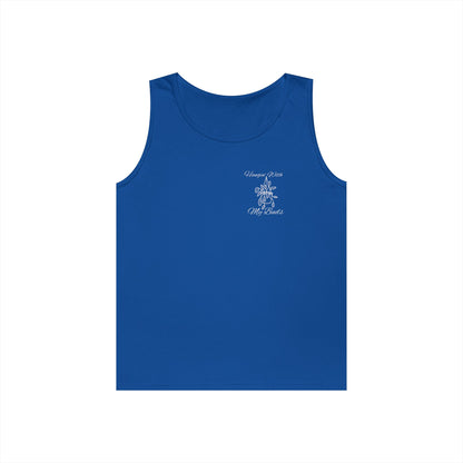 Hangin' With My Buds // Happy Plant Lover Unisex Heavy Cotton Tank Top - Perfect for Gardening Enthusiasts