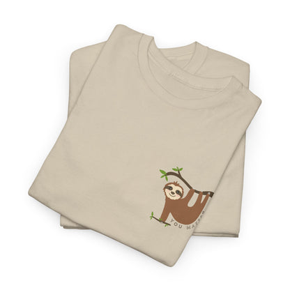 Keep Hangin' On - Sloth // Unisex Heavy Cotton Tee - Motivational