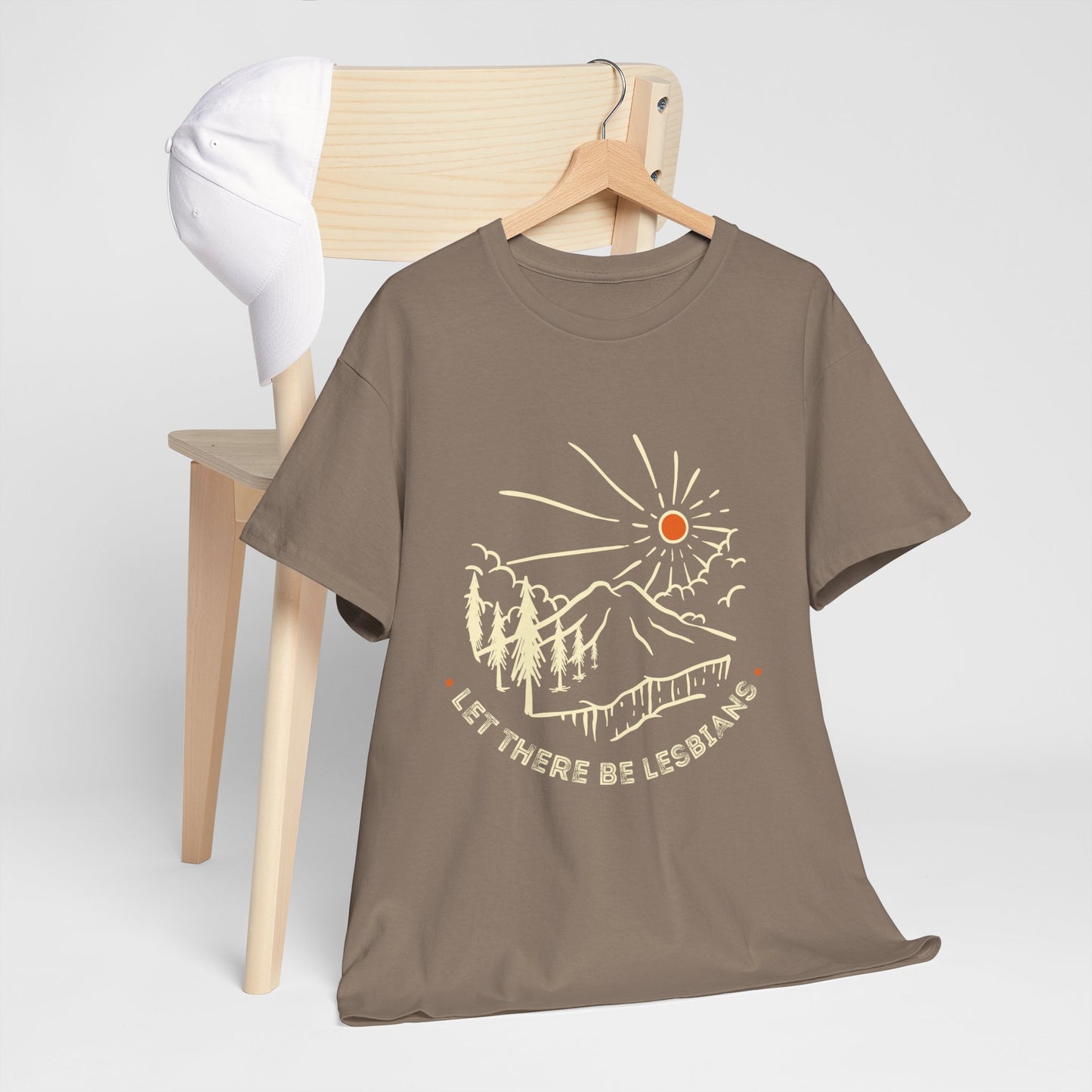 Let There Be Lesbians // Unisex Heavy Cotton Tee - Pride Fashion Statement T-Shirt