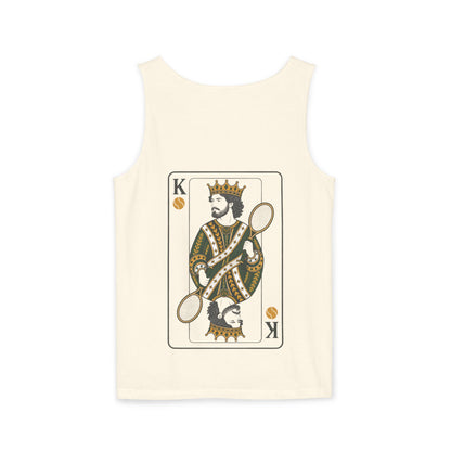 Tennis - King of the Court - Vintage Playing Card - Tank Top — Graphic Tank