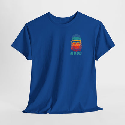 Bigfoot Mood - Pocket Placement // Retro Mood Unisex Heavy Cotton Tee - Colorful Graphic T-Shirt