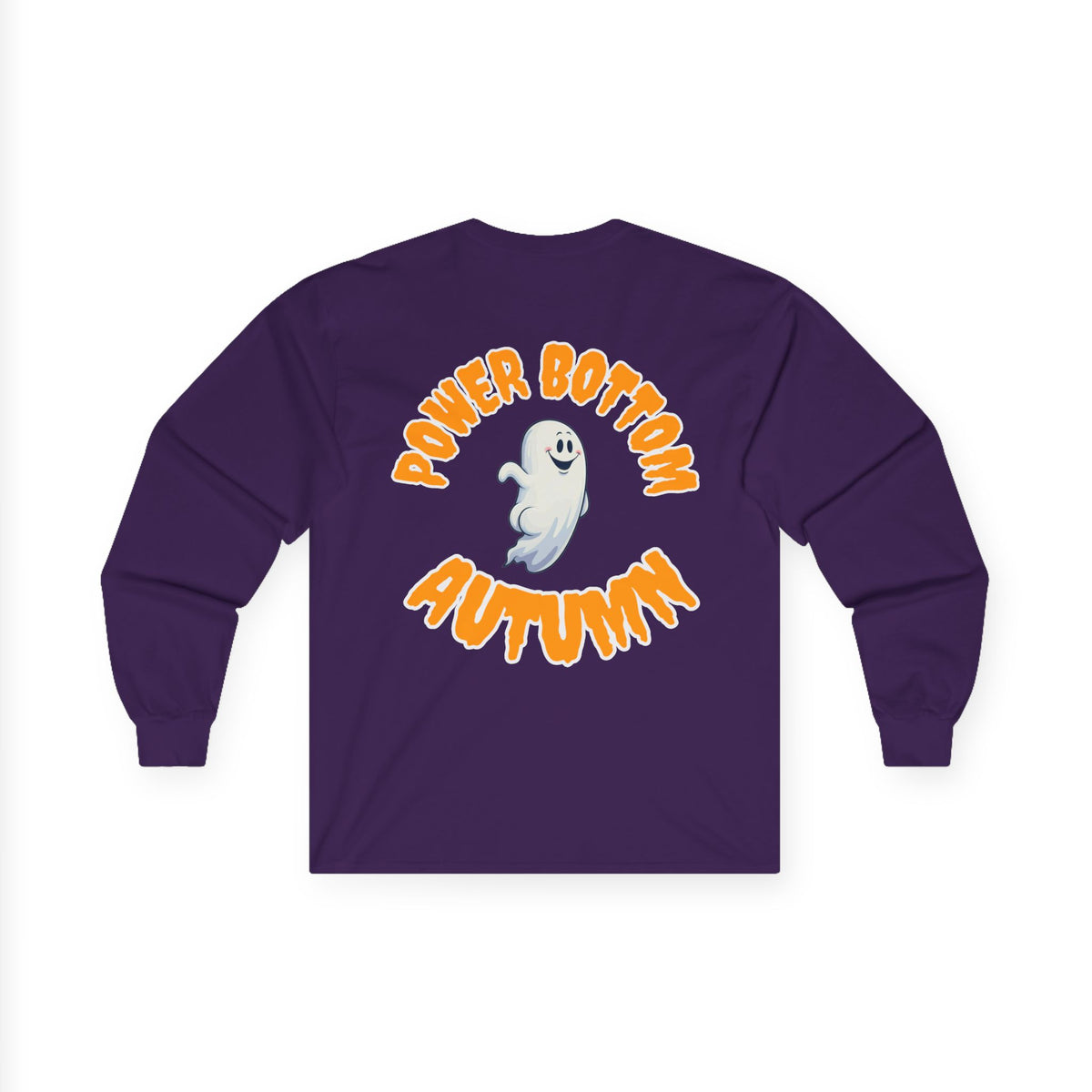 Power Bottom Autumn - White Ghost // Unisex Ghostly Vibes Long Sleeve Tee