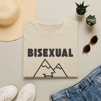 Bisexual (Mountain) Bicyclist  // Unisex Softstyle T-Shirt