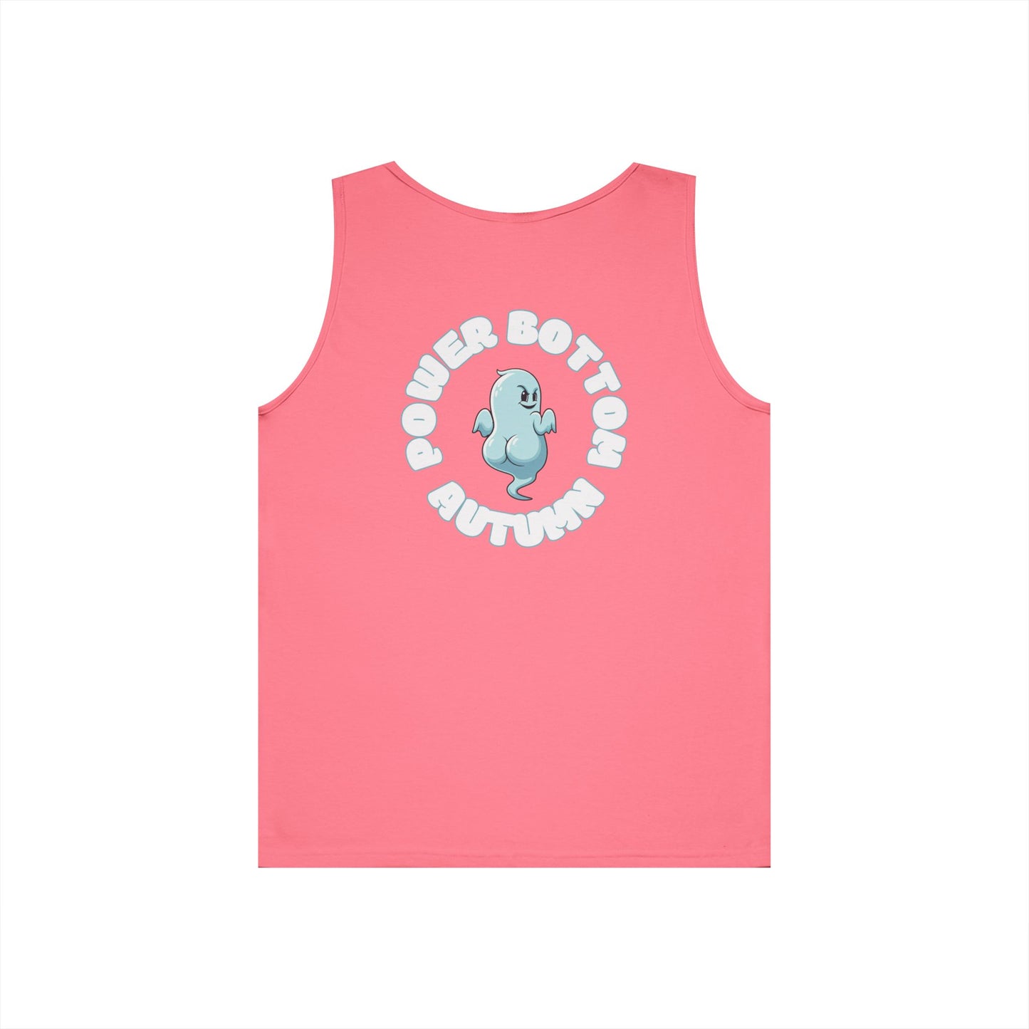 Power Bottom Autumn- Blue Ghost // Playful Tank Top for Unisex