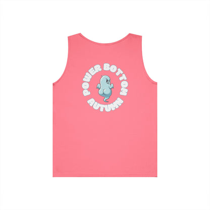 Power Bottom Autumn- Blue Ghost // Playful Tank Top for Unisex