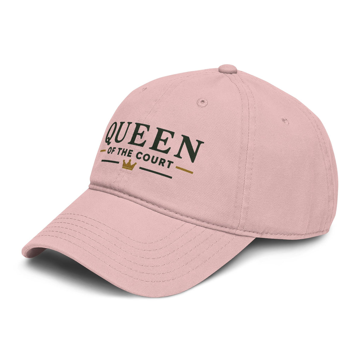 Queen of the Court Washed Baseball Cap — Pickleball or Tennis Player Hat