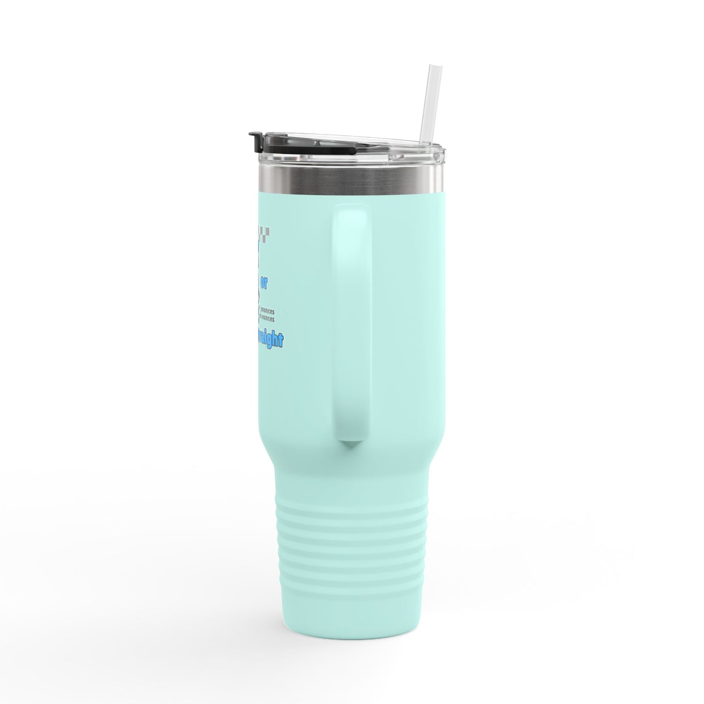 Hydrate or Die Straight // Fun Hydration Insulated Travel Mug - 40oz, Perfect for On-the-Go Drinks!