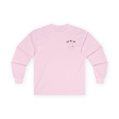 Oh My My - Pocket Placement // Unisex Long Sleeve Tee - Retro Vinyl Graphic