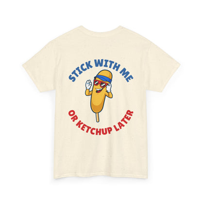 Funny Corndog Season // Unisex Heavy Cotton Tee | Perfect for Food Lovers and Festivals