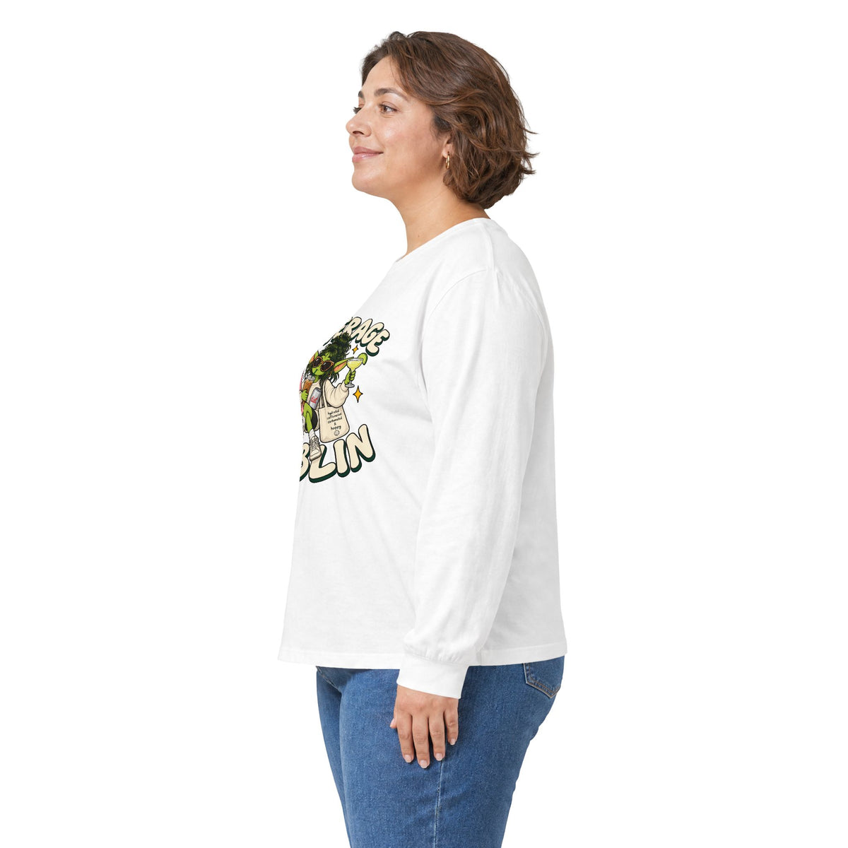 Beverage Goblin Long Sleeve T-Shirt — Cute Retro Drink Lover Tee
