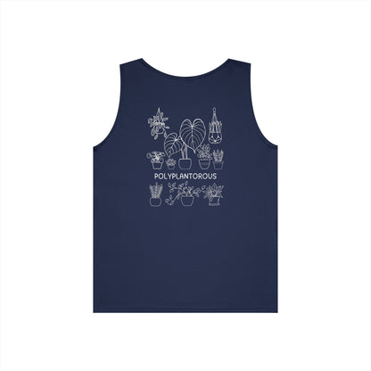 polyPLANTorous // Unisex Heavy Cotton Tank Top - Polyplantorous Plant Lover Design