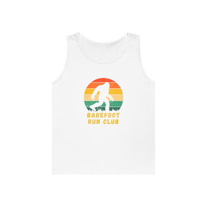 Barefoot Run Club Silhouette //  Unisex Heavy Cotton Tank Top