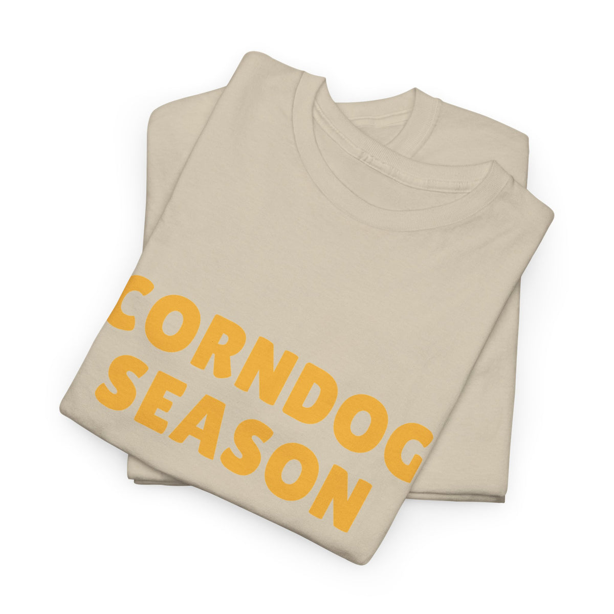 Funny Corndog Season // Unisex Heavy Cotton Tee | Perfect for Food Lovers and Festivals